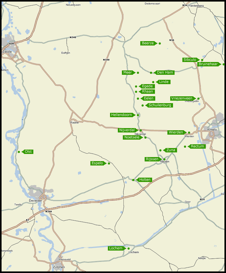 Overijssel map