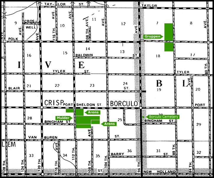 Olive & Blendon map